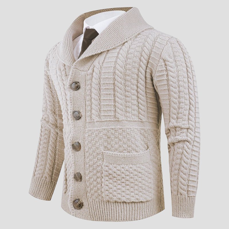 Jackson: Elegant Formal Wool Cardigan