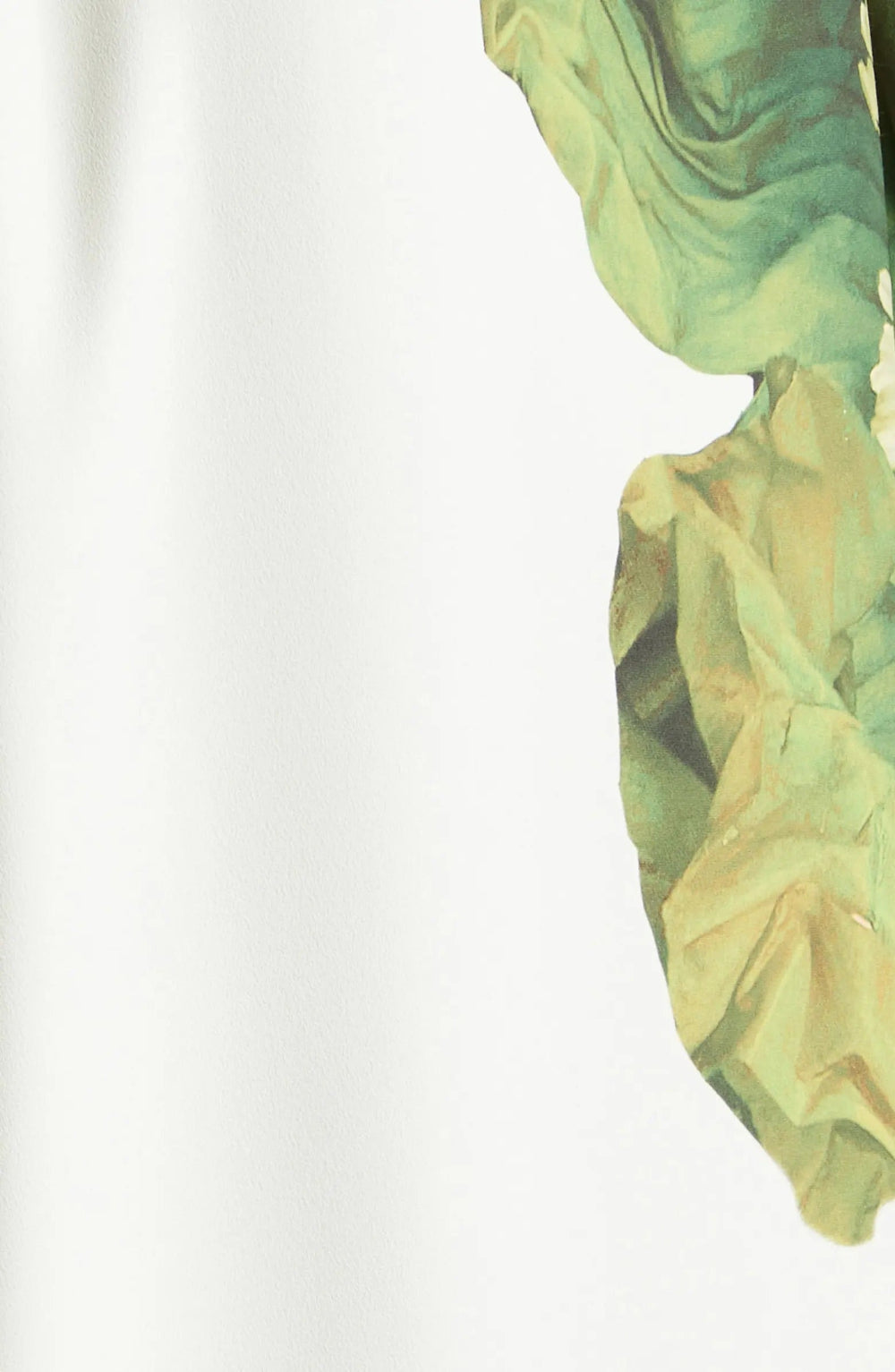 Maxi Dress with Floral Pattern on One Shoulder