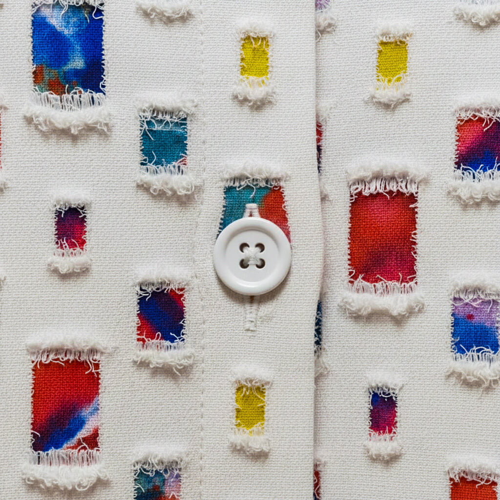 Vero Mosaic Button-Down Shirt - Unique and Elegant Style