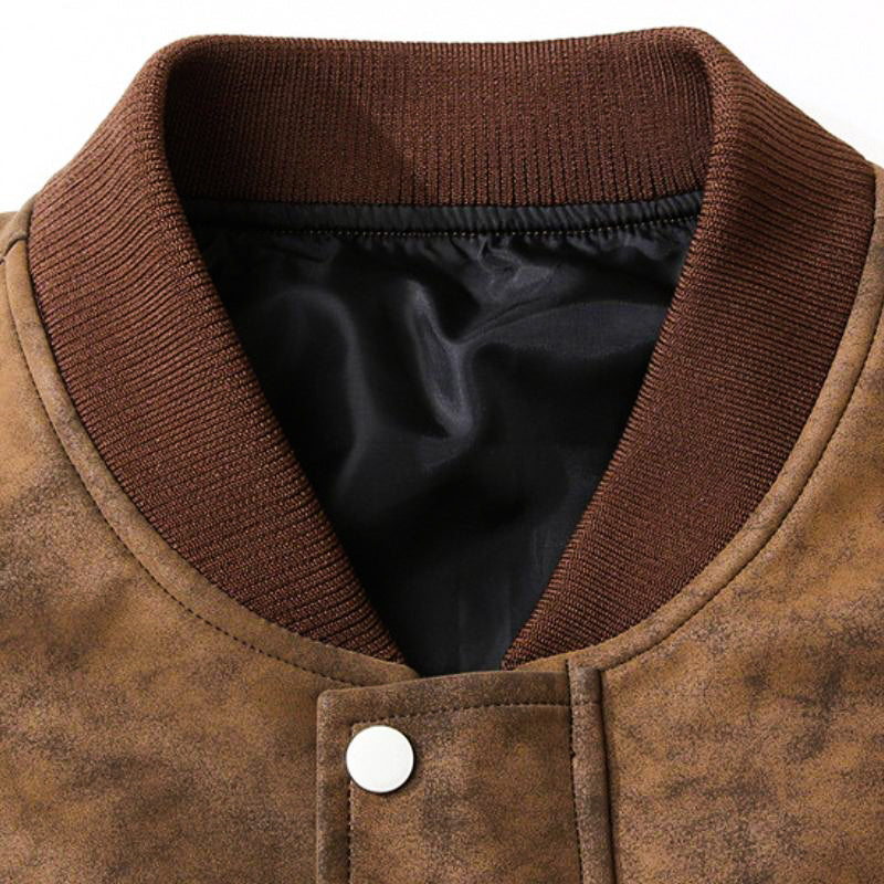 Maverick Hualled Suede Bomber Jacket for Stylish Comfort