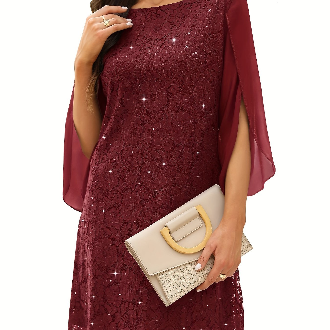 Madeleine – Graceful Lace Midi Dress for Timeless Elegance