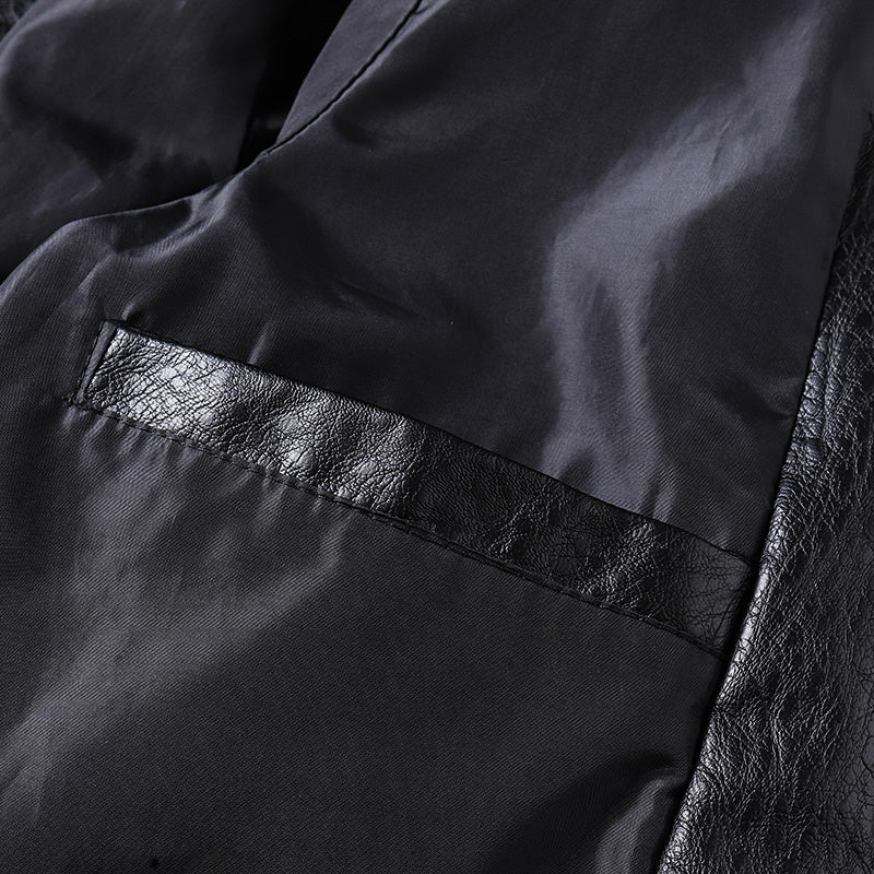 Matteo Verdi very elegant leather jacket for a sophisticated look