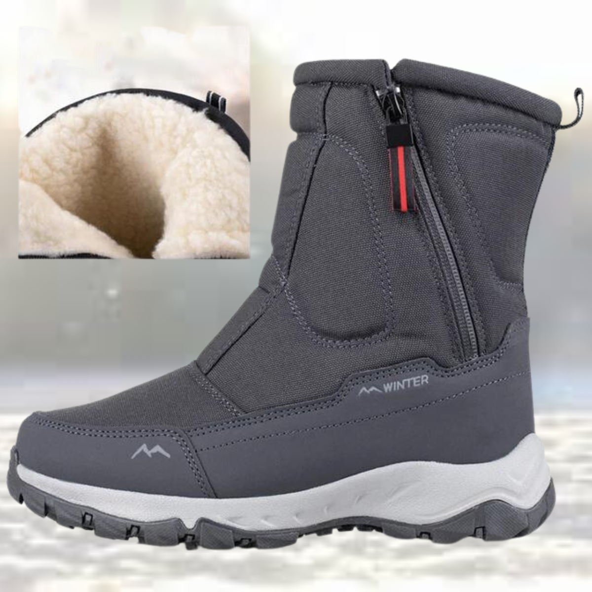 Women's Cozy Velvet-Lined Waterproof Boots