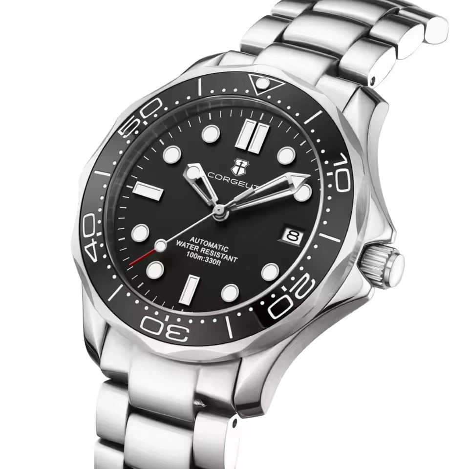 Casual and Versatile Silver Mechanical Watch