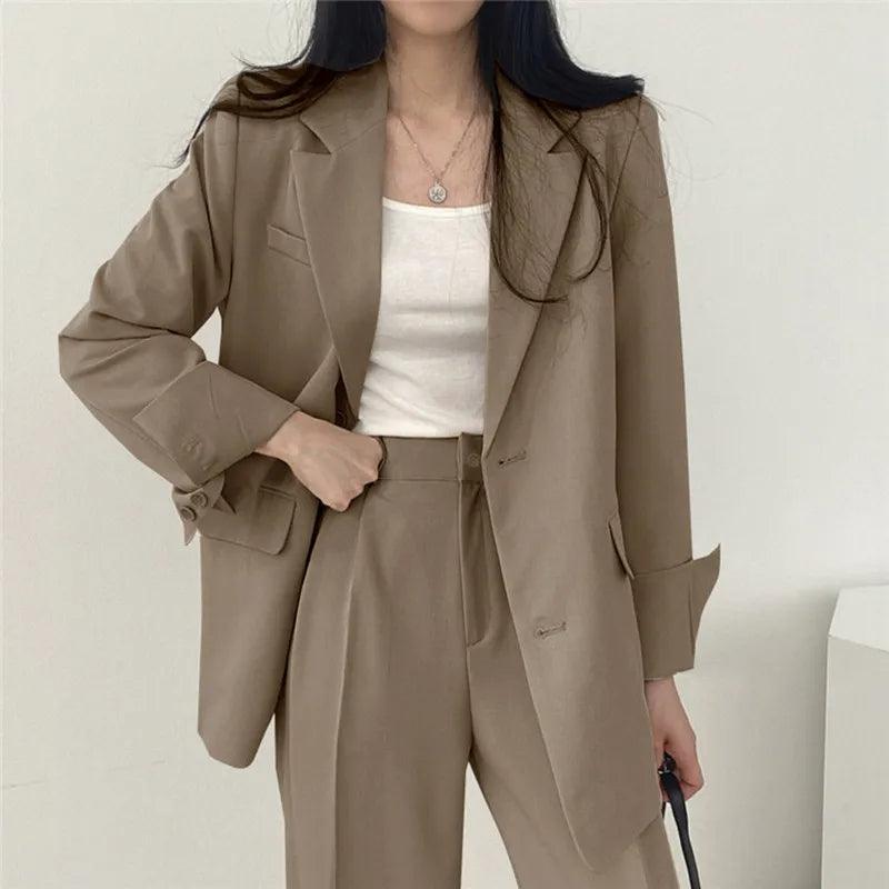 Hailey | Elegant Women's Suit with Long Blazer and Sophisticated Tailored Set
