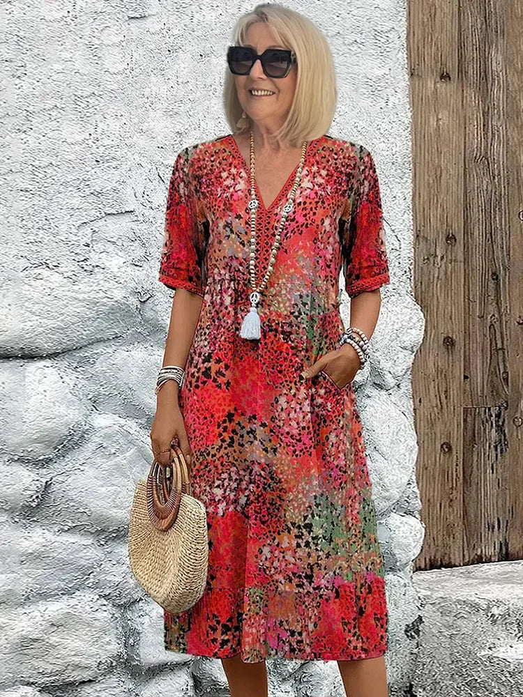 Elegant Floral Dress with Timeless Charm