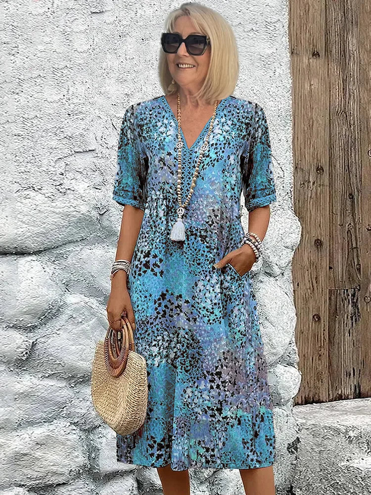 Elegant Floral Dress with Timeless Charm
