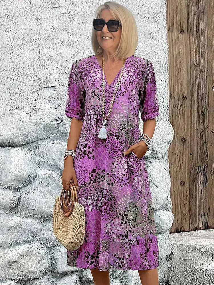 Elegant Floral Dress with Timeless Charm