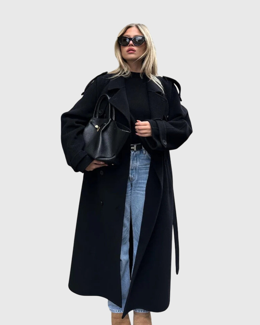Anika | Elegant Classic Black Coat