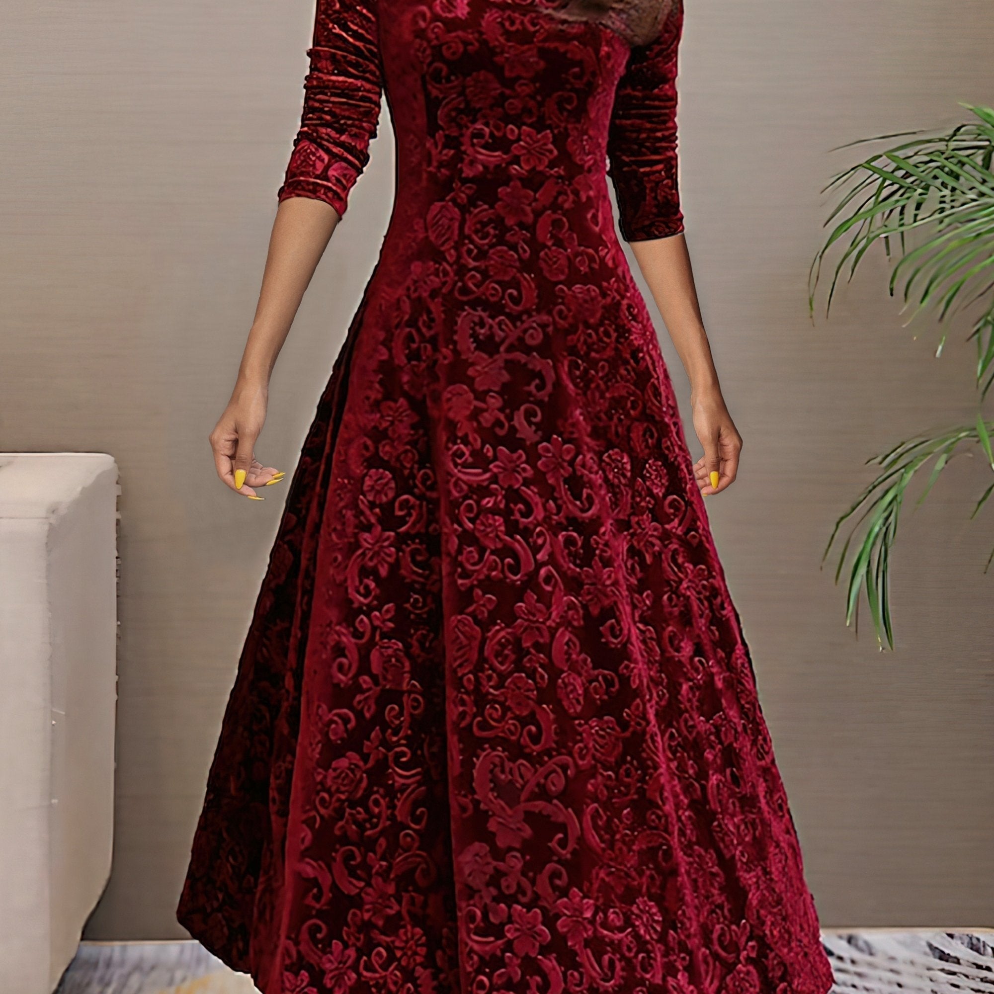 Denise Velvet Elegance Dress