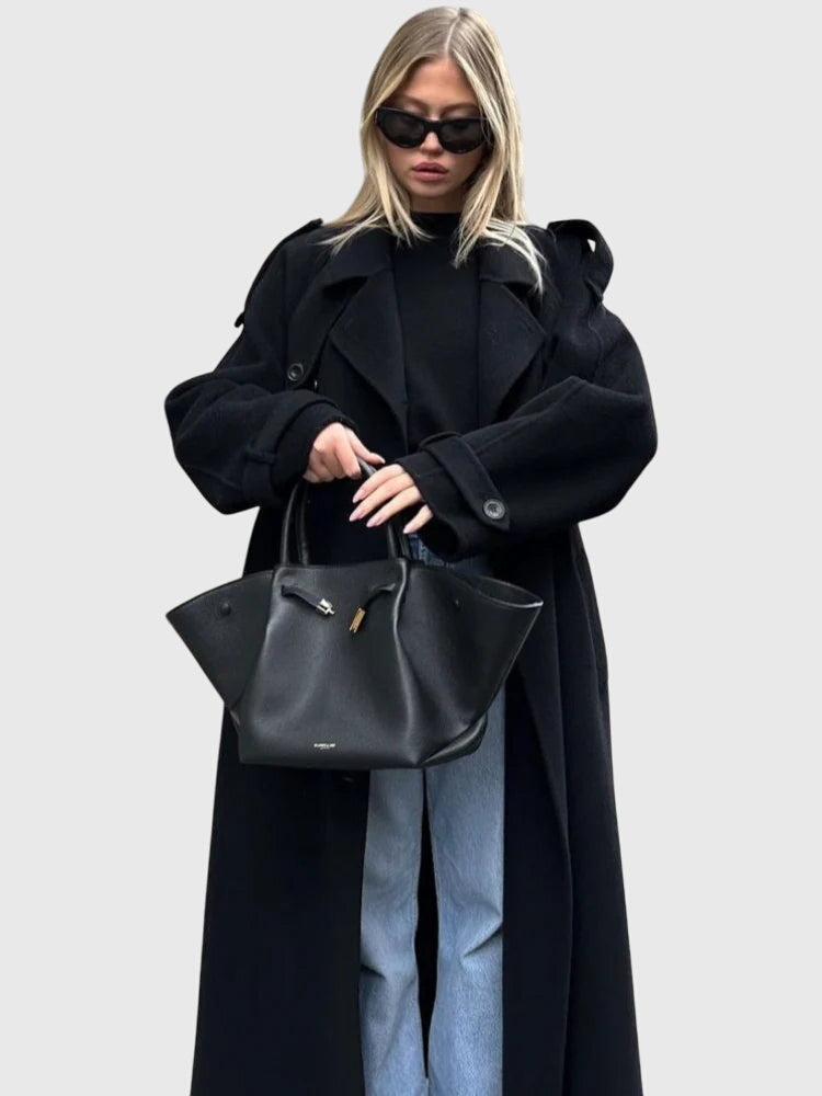 Anika | Elegant Classic Black Coat