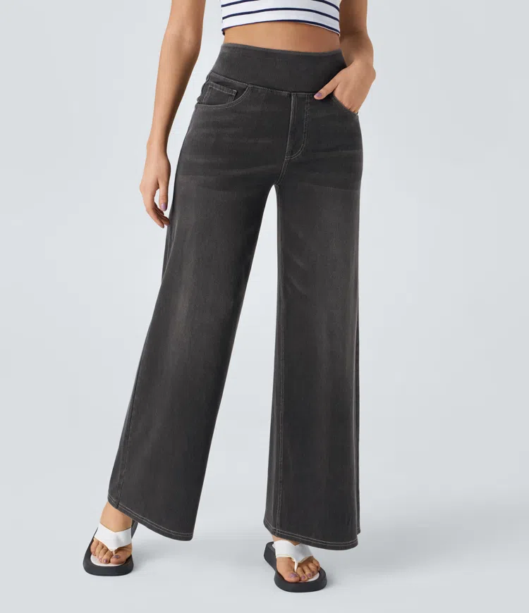 Solène - Wide Leg Jeans with Relaxed Fit