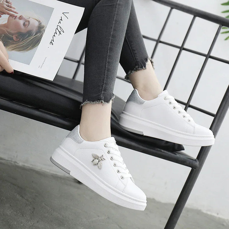 Chic PU Leather Platform Shoes