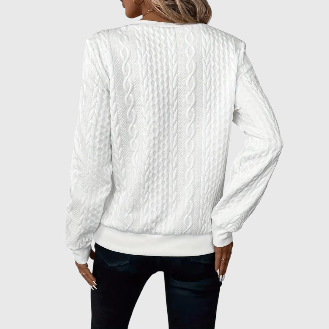 Pauline - Sophisticated Stylish Zip-Up Sweater