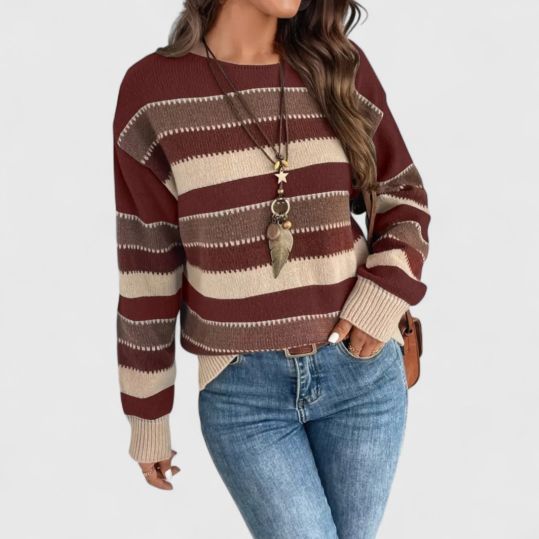 Sophie – Casual striped sweater for a trendy look