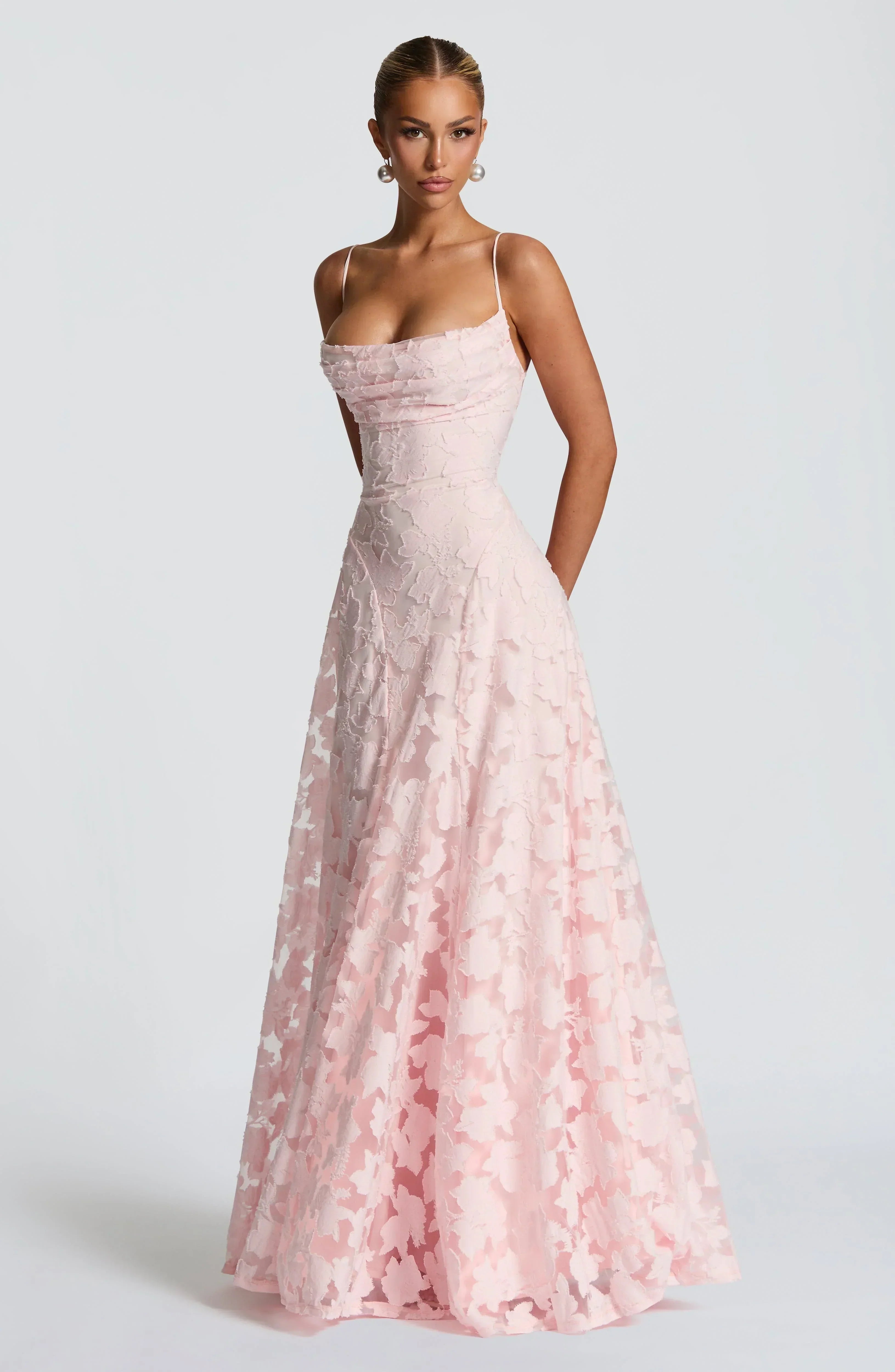 Aveline Lace Corset Maxi Dress for Glamorous Evenings