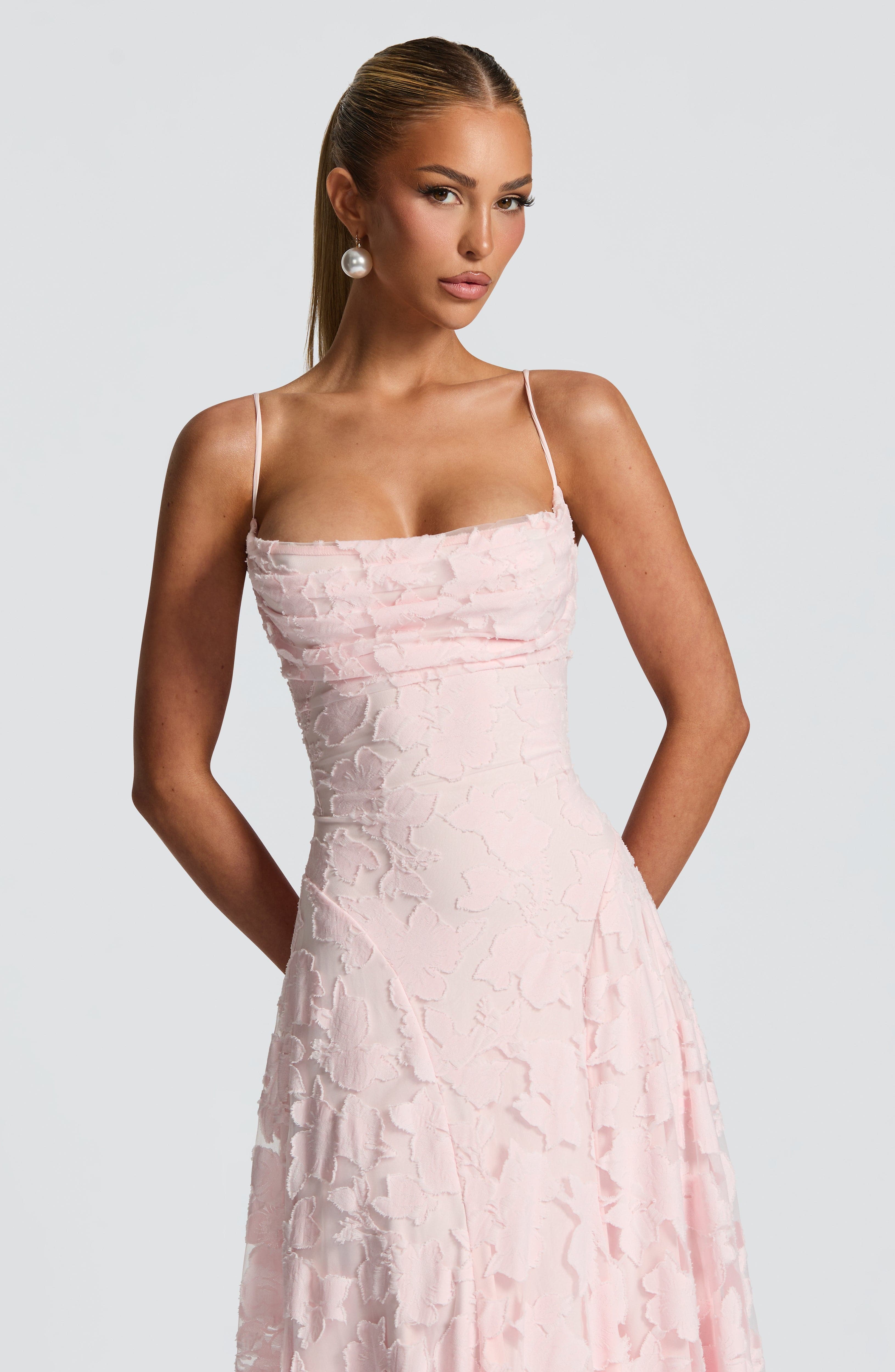 Elegant Lace Corset Long Dress – Timeless Glamour in a Flattering Silhouette