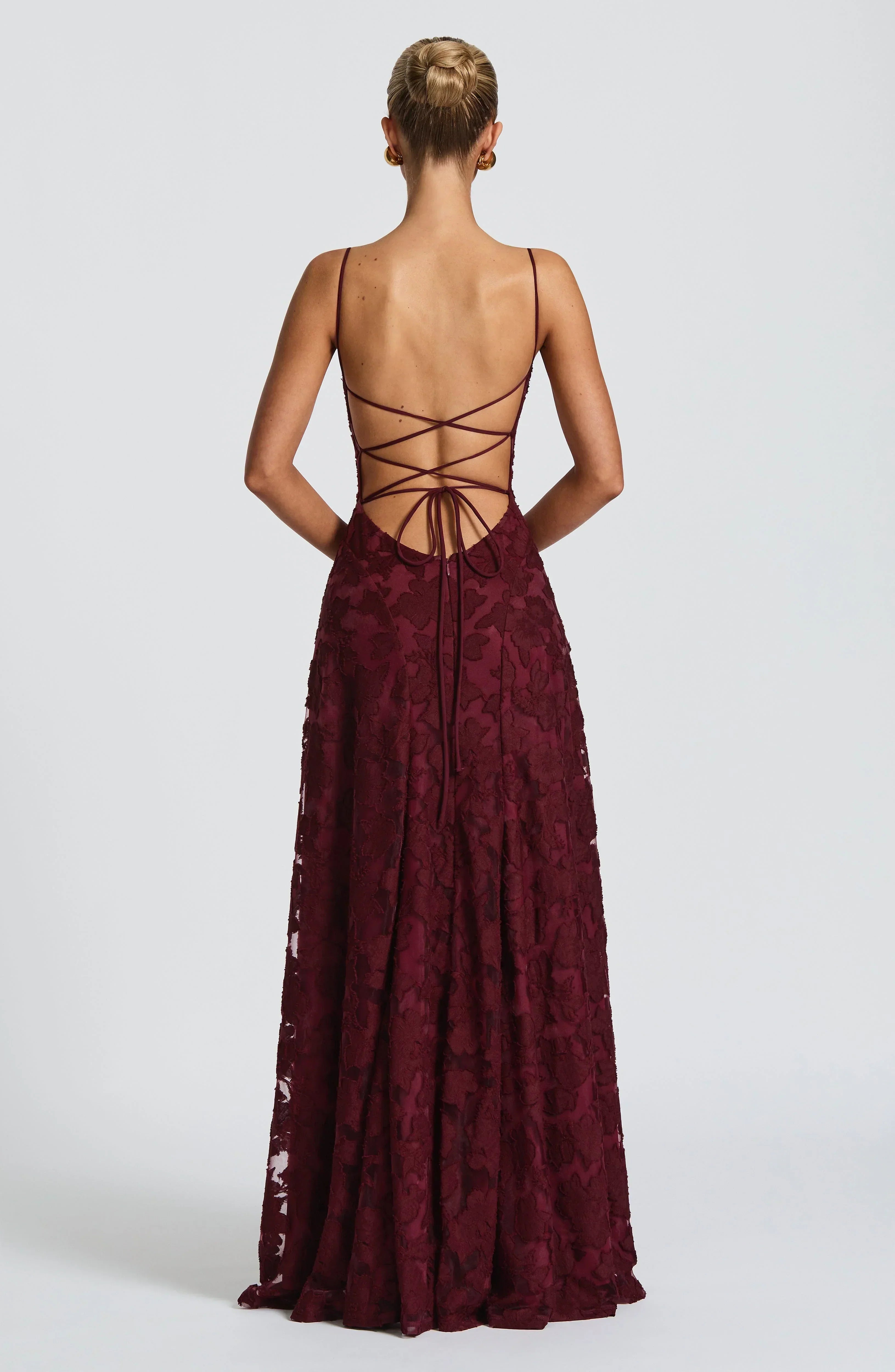 Aveline Lace Corset Maxi Dress for Glamorous Evenings
