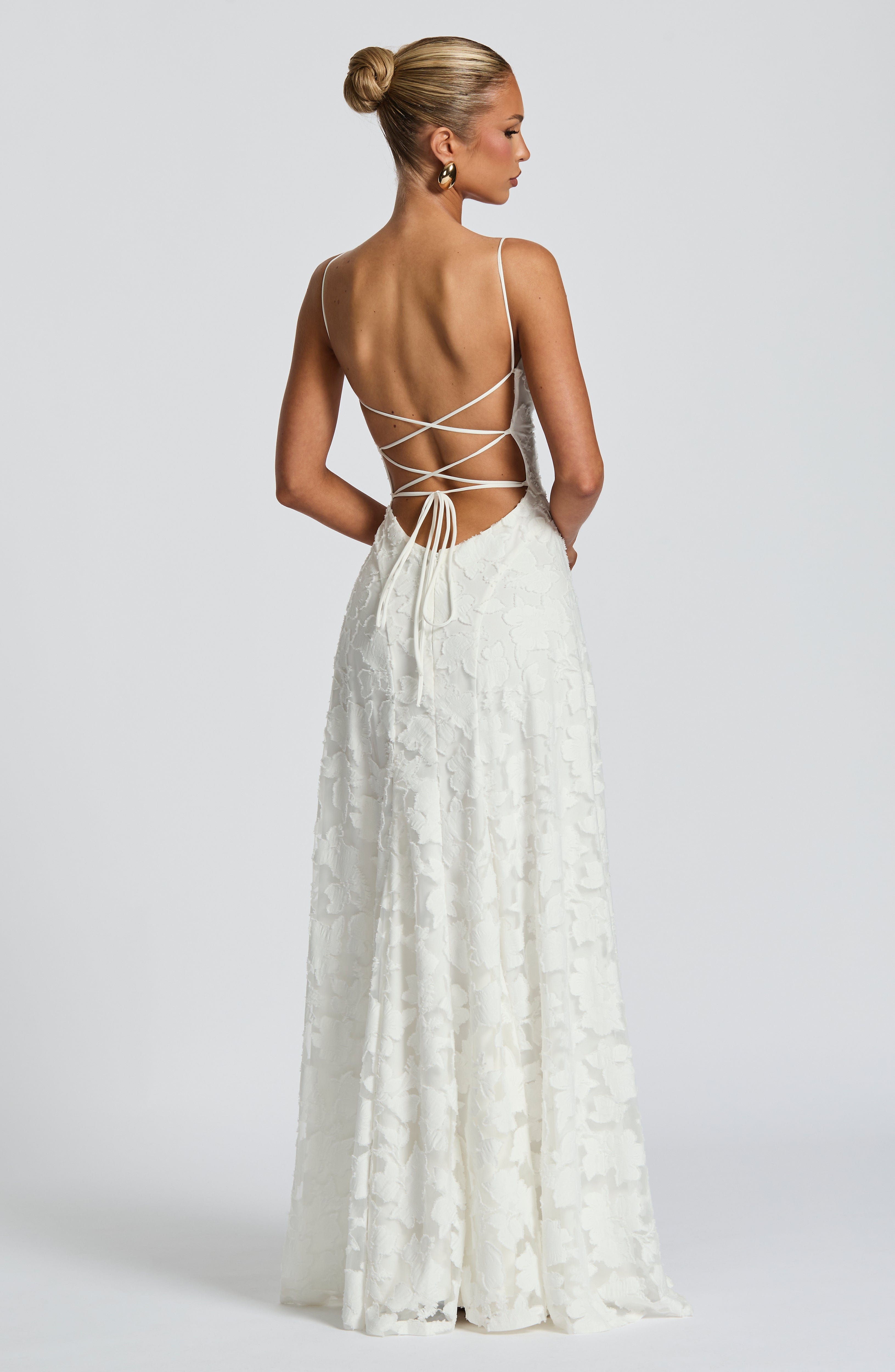 Aveline Lace Corset Maxi Dress for Glamorous Evenings