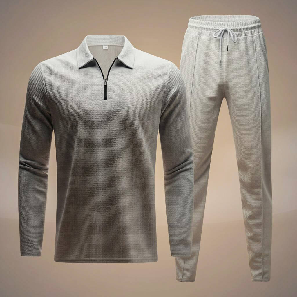 San Diego Waffle Knit Athleisure Set for a Trendy and Comfortable Look