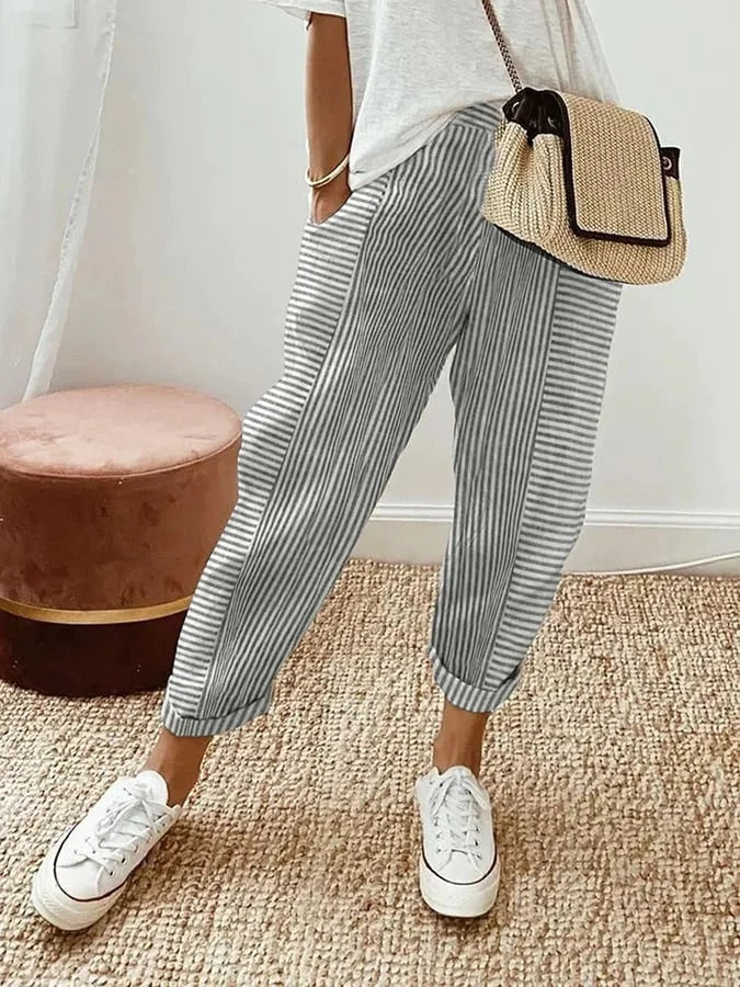 Nicola Striped Pants - Fashionable and Comfortable Look
