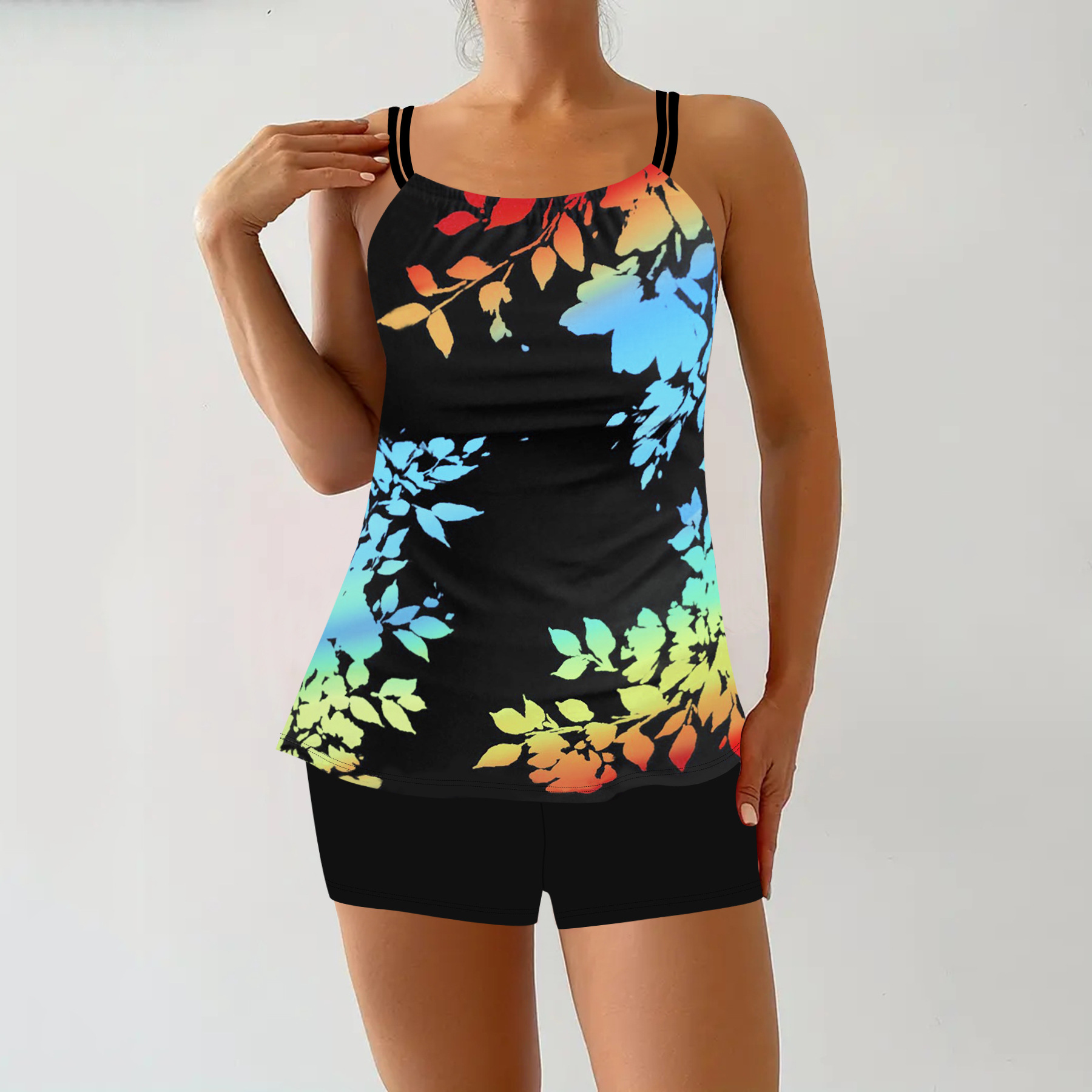 Hallie | Vibrant Printed Two-Piece Swimsuit Set
