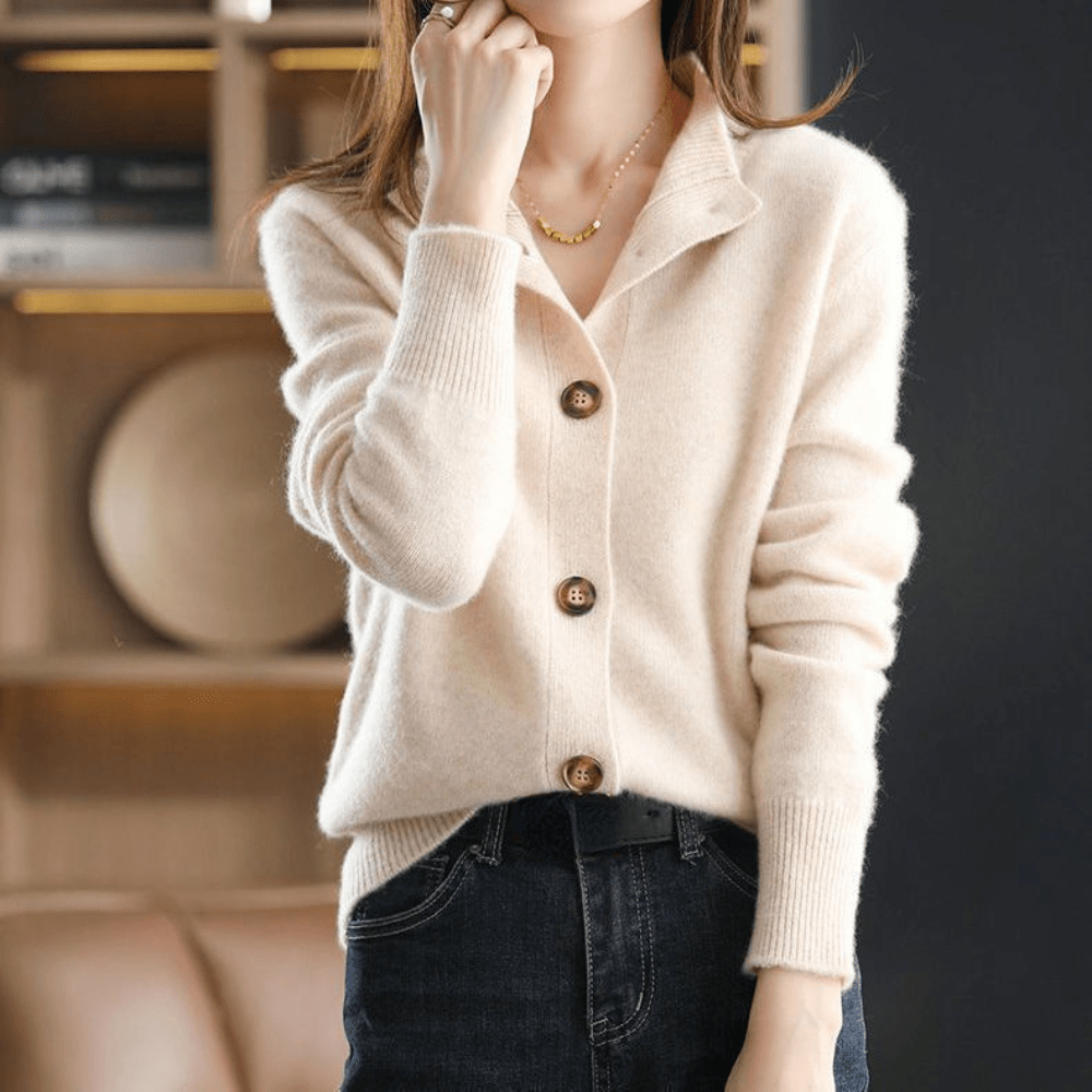 Anny - Elegant Luxury Cashmere Cardigan