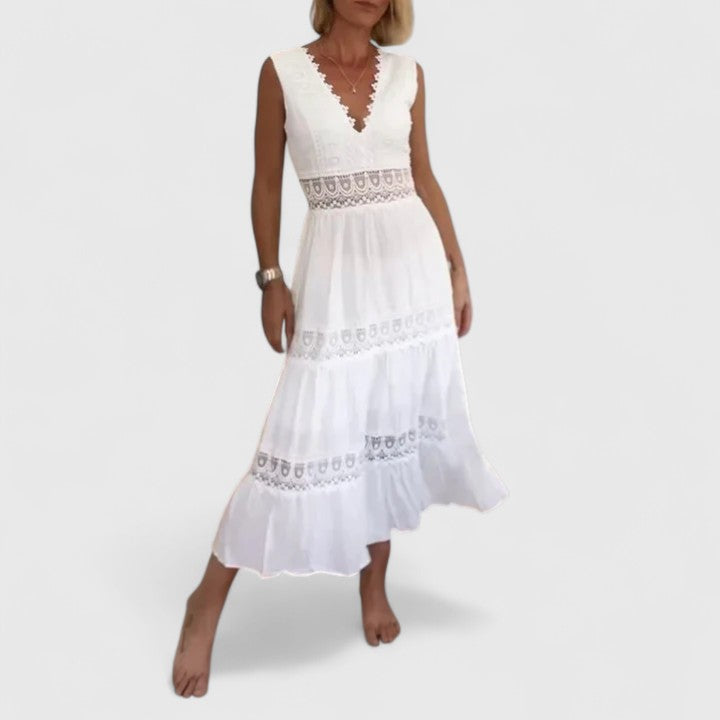 Alena | Sophisticated Midi Dress for Effortless Elegance