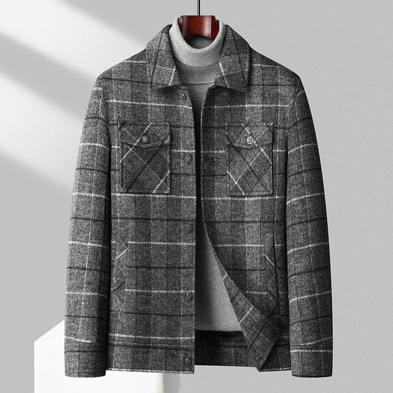 Cayson Men's Checked Jacket - Stylish and Comfortable