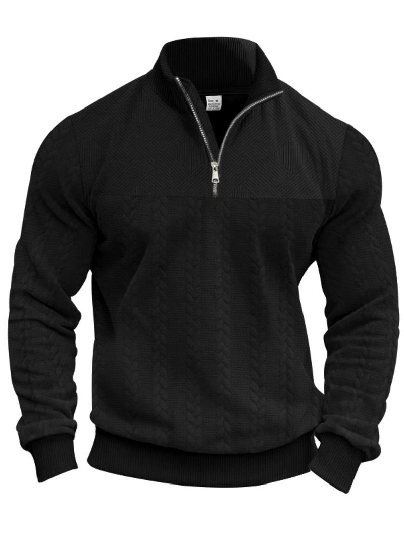 Terrence | Elegant Half-Zip Sweater for a Trendy Look