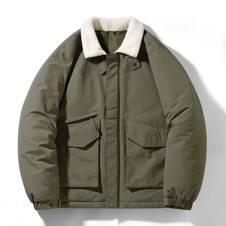 Sherpa Fur-Design Jacket for Extra Warmth and Style