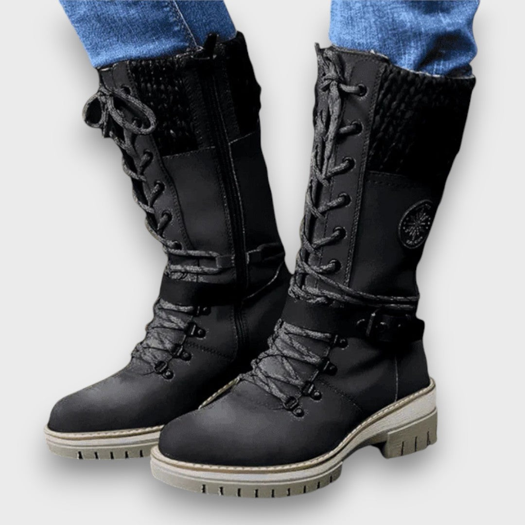 Shantal Lace-Up Boots - Sleek, Everyday Style