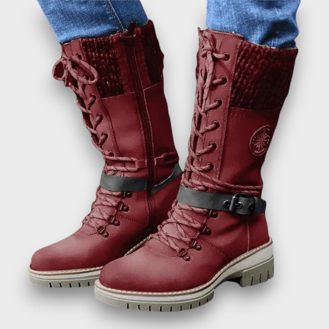Shantal Lace-Up Boots - Sleek, Everyday Style