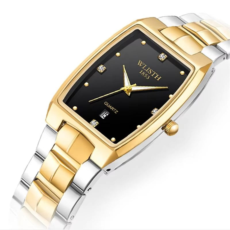 Elegant Square Design Quartz Couple Watch