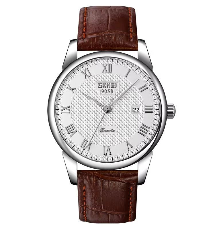 Classic Leather Couple Watch - Elegance and Sophistication
