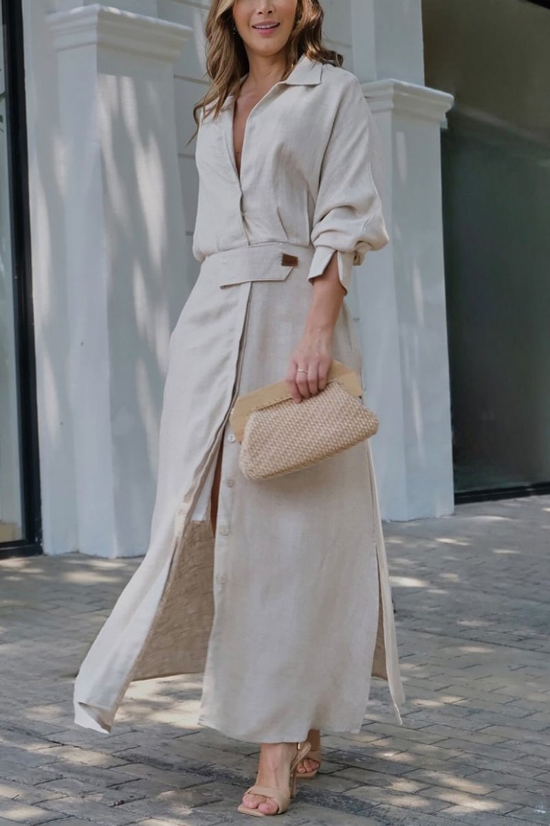 Jeanette: Elegant V-Neck Maxi Dress for Any Occasion