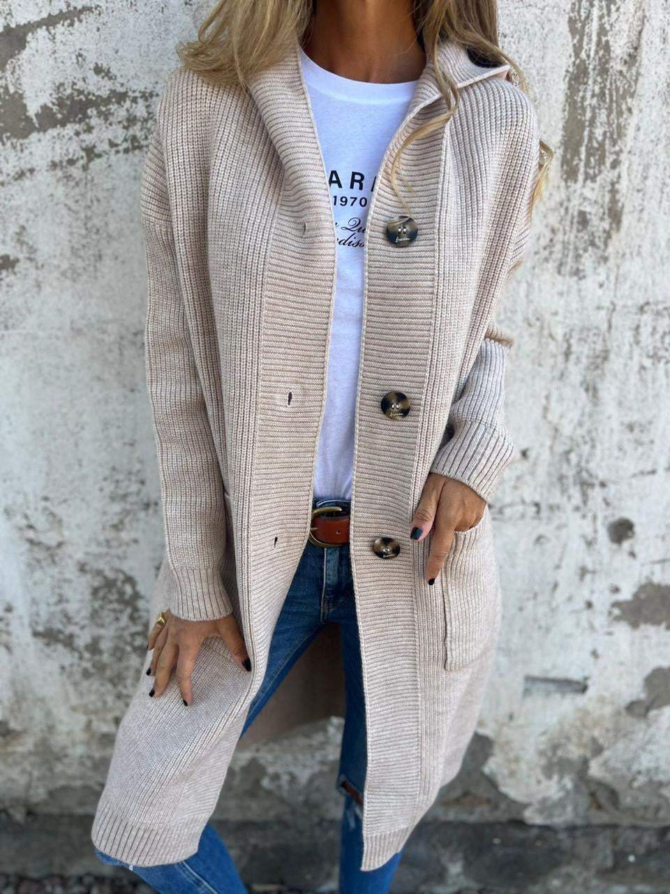 Elegant Long Knit Cardigan for Effortless Style