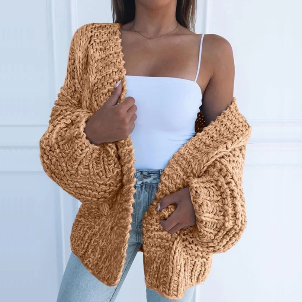 Eleanor - Casual Chunky Knit Cozy Cardigan