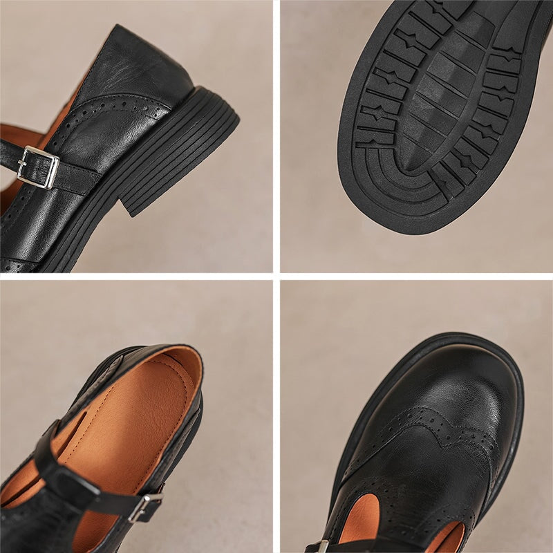 Mattea Leather Mary Janes – Elegant, Timeless Style