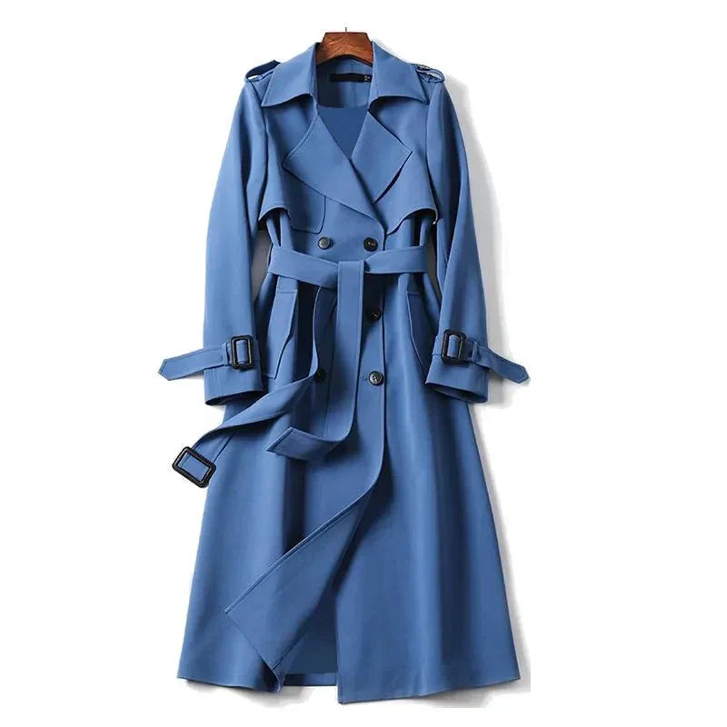 Isla | Elegant Long Trench Coat for Women