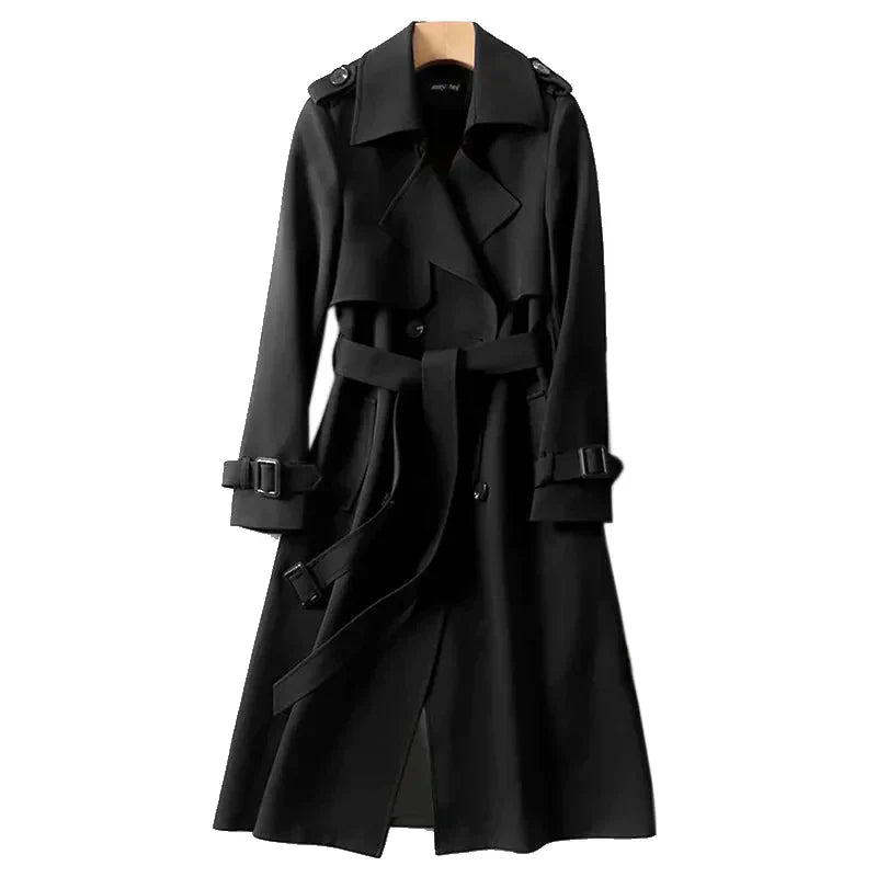 Isla | Elegant Long Trench Coat for Women