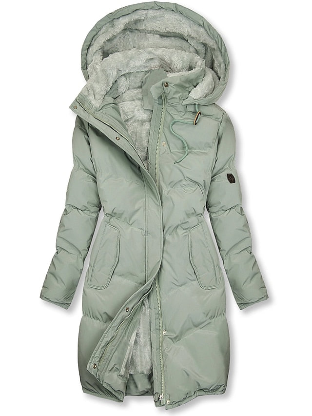 Magrite | Long Hooded Puffer Jacket with Modern Style