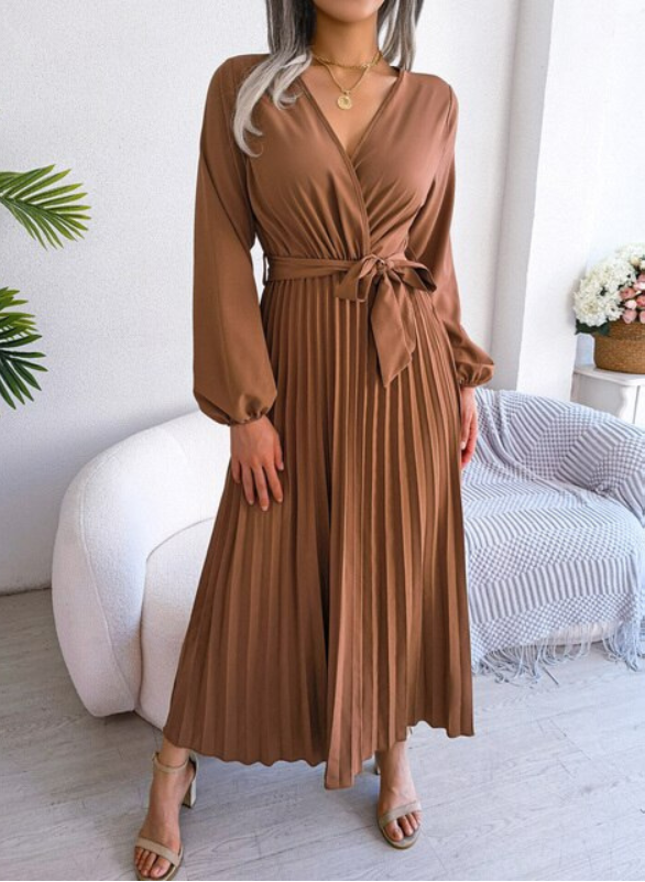 Elegant Festive Pleated Dress for Special Occasions