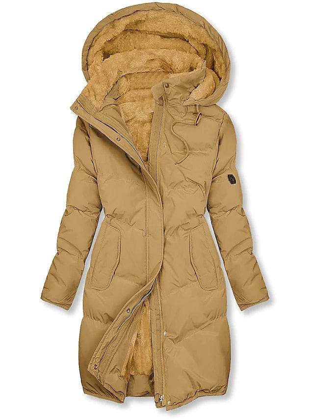 Magrite | Long Hooded Puffer Jacket with Modern Style