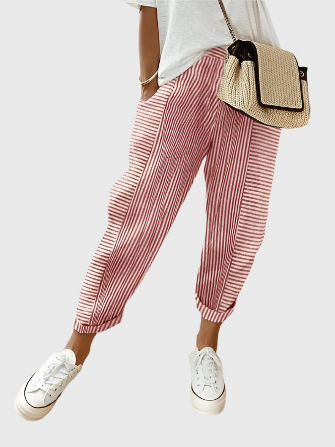 Nicola Striped Pants - Fashionable and Comfortable Look