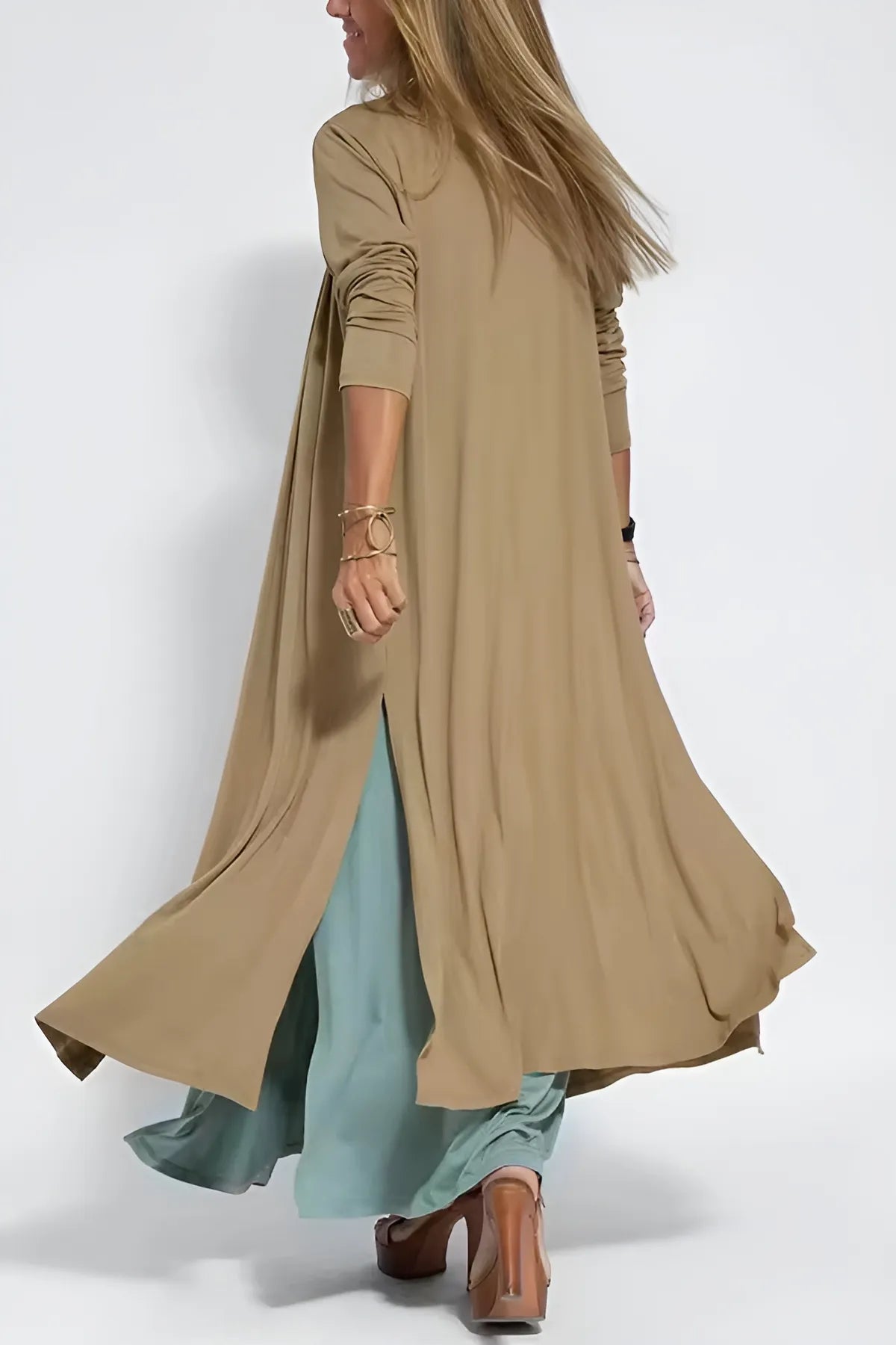 Elegant Maxi Dress with Complimentary Cardigan
