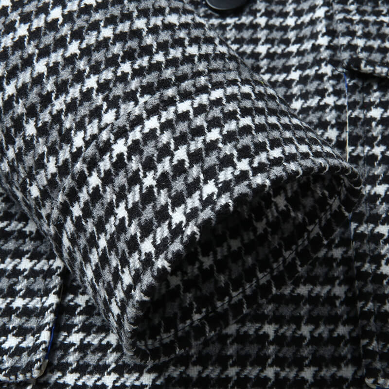 Malcolm Checkered Wool Men's Jacket - Elegant and Comfortable Coat