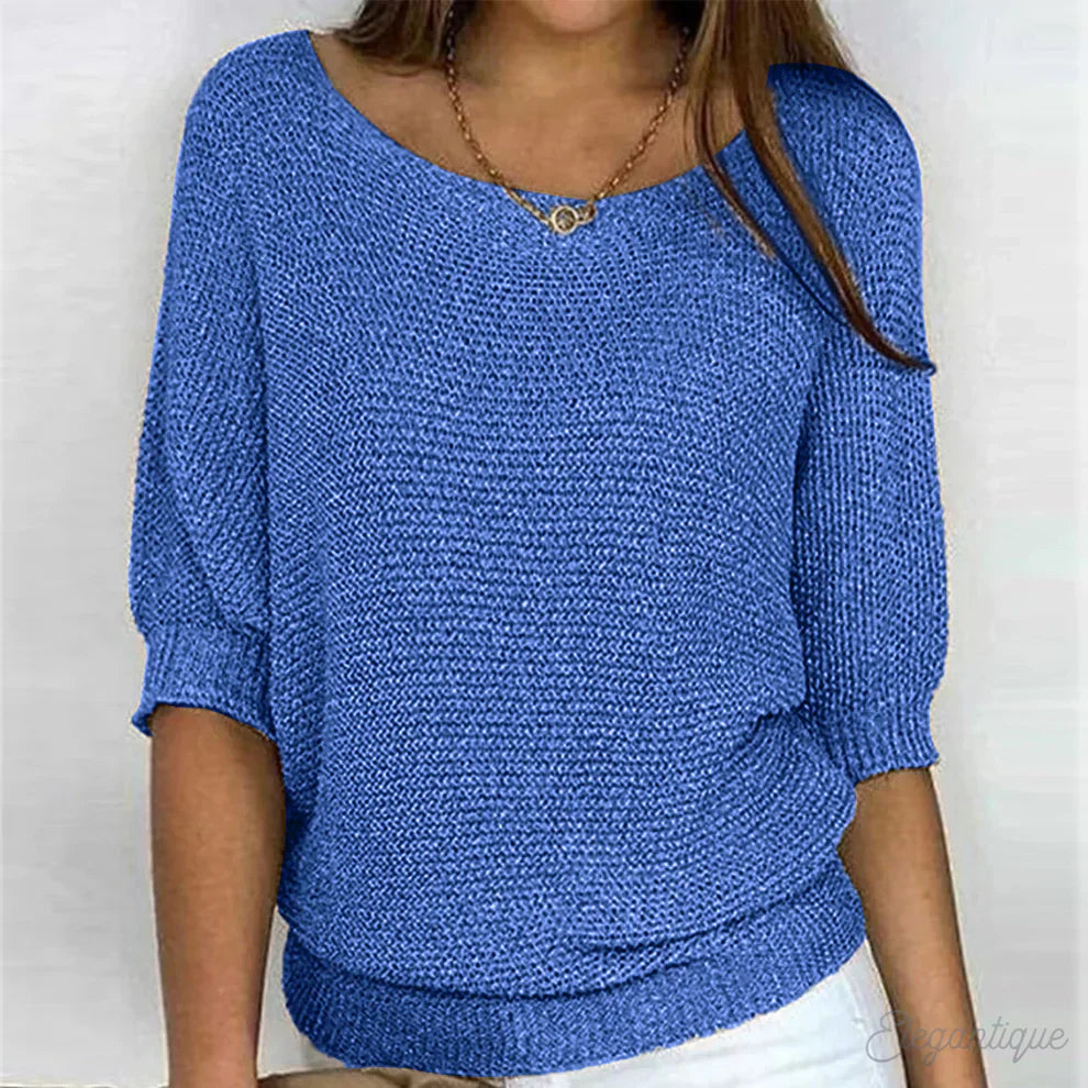 Charlotte - Casual Cozy Knitted Top for Effortless Style