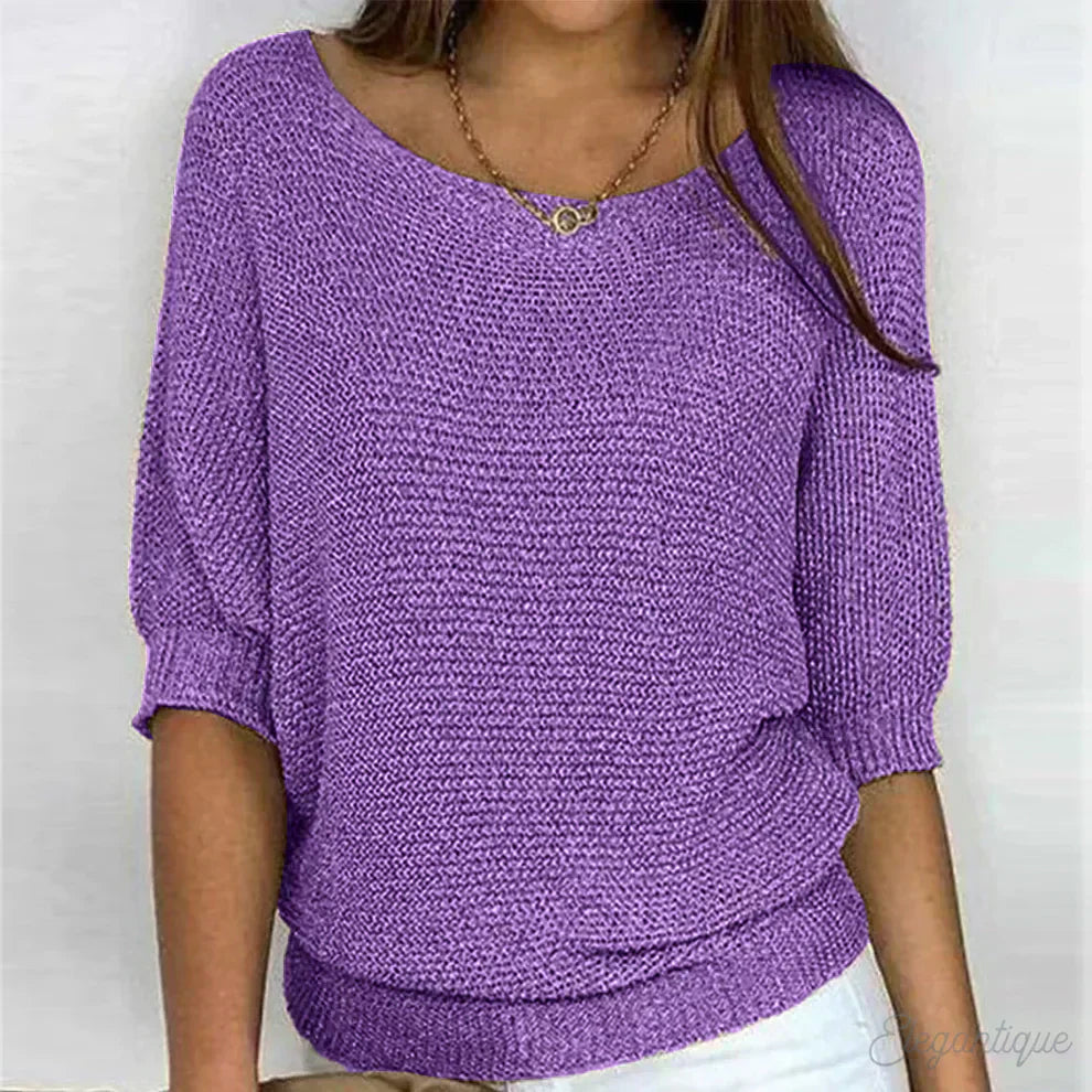 Charlotte - Casual Cozy Knitted Top for Effortless Style