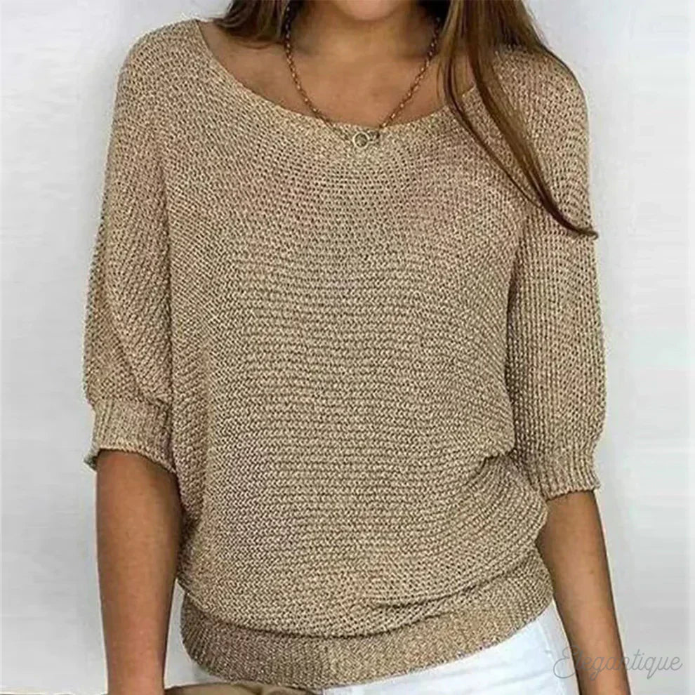 Charlotte - Casual Cozy Knitted Top for Effortless Style